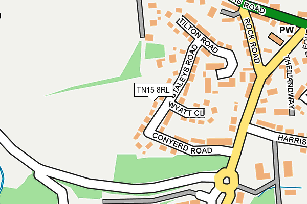 TN15 8RL map - OS OpenMap – Local (Ordnance Survey)