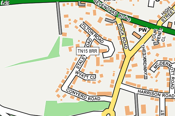 TN15 8RR map - OS OpenMap – Local (Ordnance Survey)