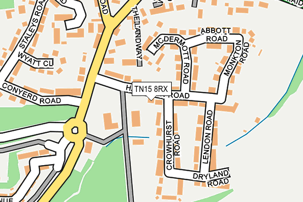 TN15 8RX map - OS OpenMap – Local (Ordnance Survey)