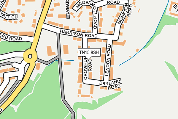 TN15 8SH map - OS OpenMap – Local (Ordnance Survey)