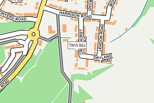 TN15 8SJ map - OS OpenMap – Local (Ordnance Survey)