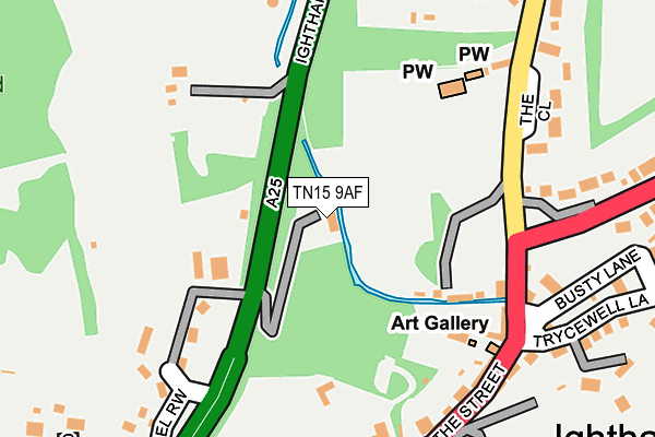 TN15 9AF map - OS OpenMap – Local (Ordnance Survey)