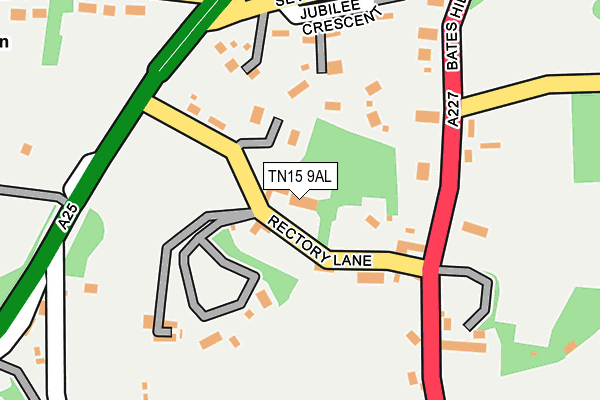 TN15 9AL map - OS OpenMap – Local (Ordnance Survey)