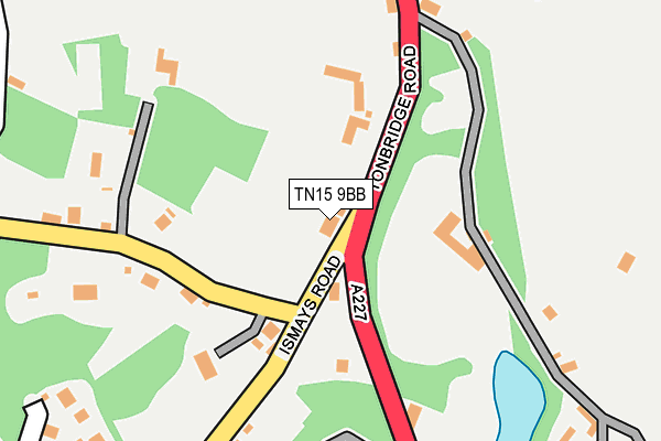 TN15 9BB map - OS OpenMap – Local (Ordnance Survey)