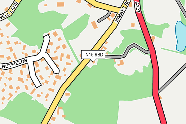 TN15 9BD map - OS OpenMap – Local (Ordnance Survey)