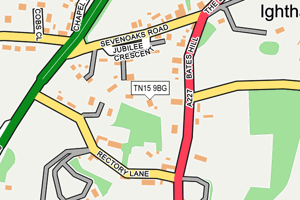 TN15 9BG map - OS OpenMap – Local (Ordnance Survey)