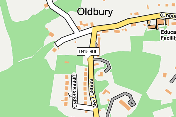 TN15 9DL map - OS OpenMap – Local (Ordnance Survey)