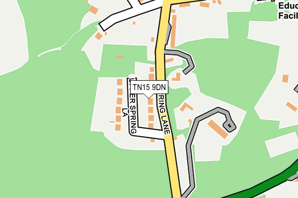TN15 9DN map - OS OpenMap – Local (Ordnance Survey)