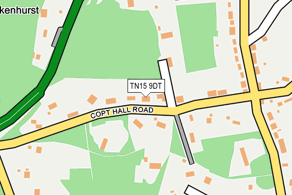 TN15 9DT map - OS OpenMap – Local (Ordnance Survey)