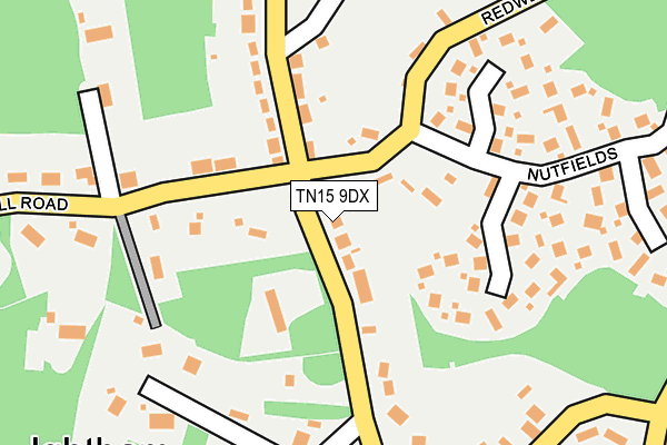 TN15 9DX map - OS OpenMap – Local (Ordnance Survey)