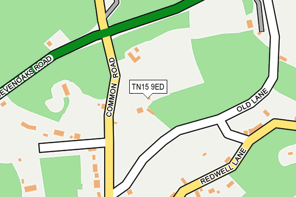 TN15 9ED map - OS OpenMap – Local (Ordnance Survey)