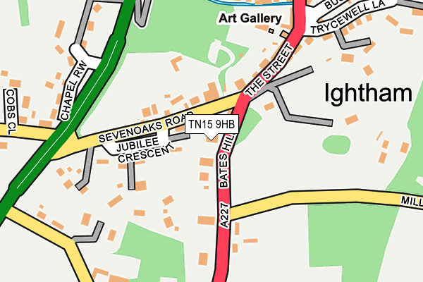 TN15 9HB map - OS OpenMap – Local (Ordnance Survey)