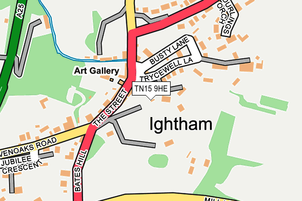 TN15 9HE map - OS OpenMap – Local (Ordnance Survey)