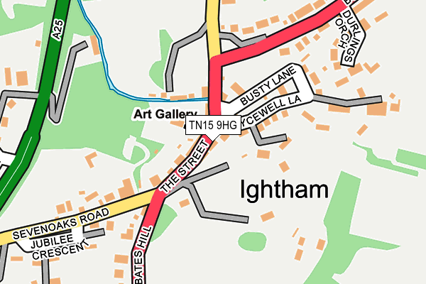 TN15 9HG map - OS OpenMap – Local (Ordnance Survey)