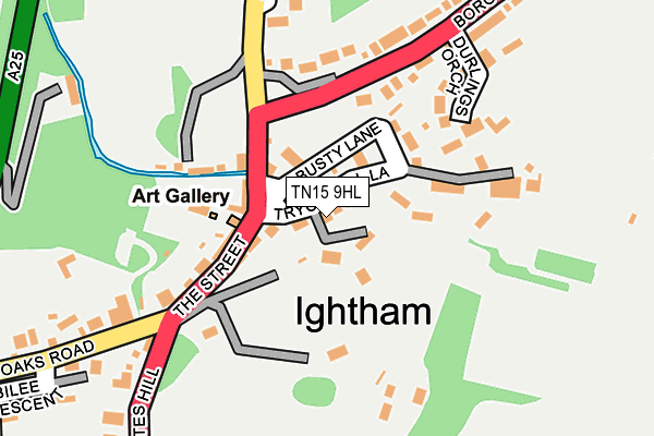 TN15 9HL map - OS OpenMap – Local (Ordnance Survey)