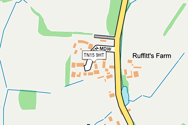 TN15 9HT map - OS OpenMap – Local (Ordnance Survey)