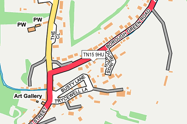 TN15 9HU map - OS OpenMap – Local (Ordnance Survey)