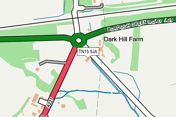 TN15 9JA map - OS OpenMap – Local (Ordnance Survey)