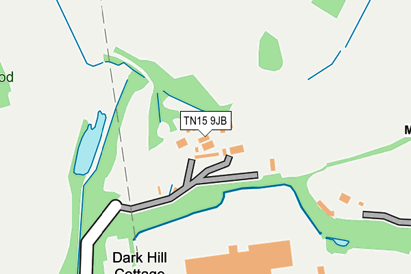 TN15 9JB map - OS OpenMap – Local (Ordnance Survey)