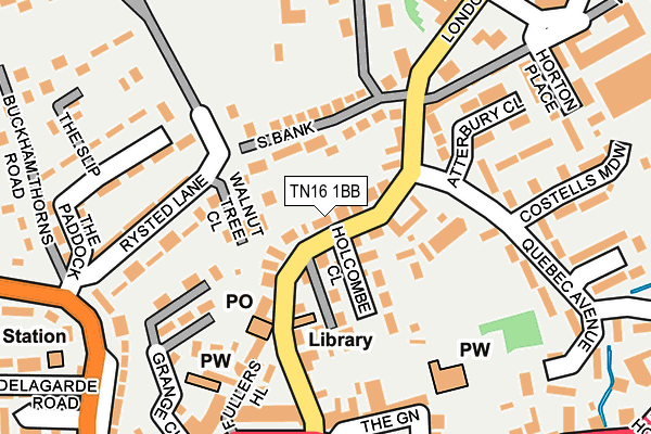 Map of JNAV LTD at local scale