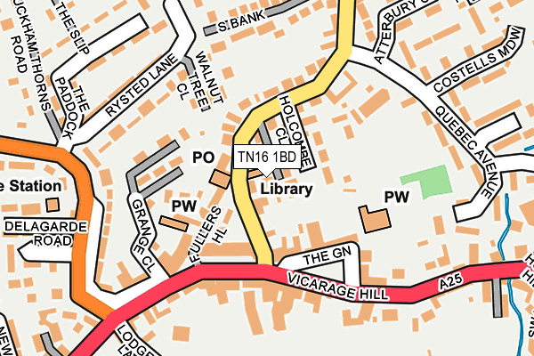 TN16 1BD map - OS OpenMap – Local (Ordnance Survey)