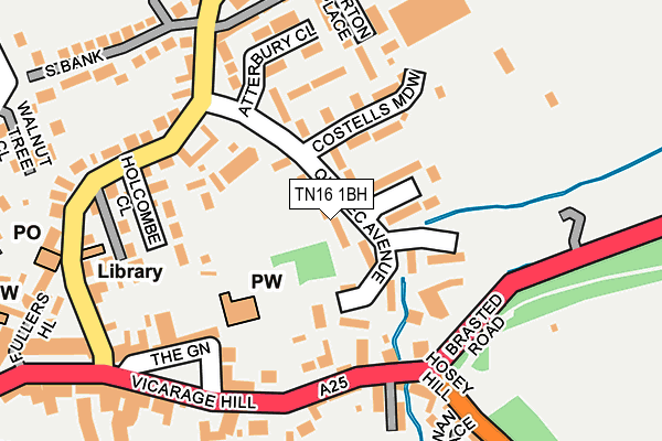 TN16 1BH map - OS OpenMap – Local (Ordnance Survey)