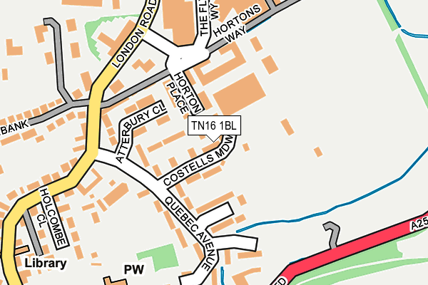 TN16 1BL map - OS OpenMap – Local (Ordnance Survey)
