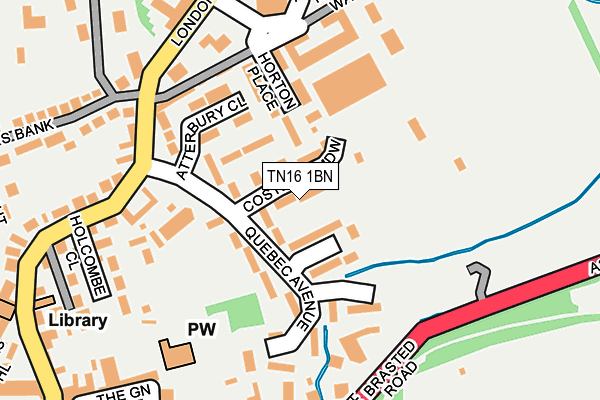 TN16 1BN map - OS OpenMap – Local (Ordnance Survey)