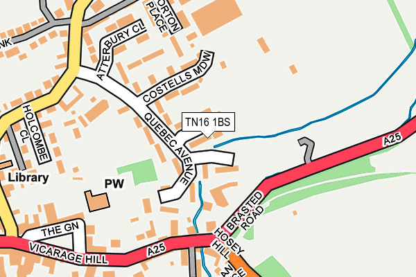 TN16 1BS map - OS OpenMap – Local (Ordnance Survey)
