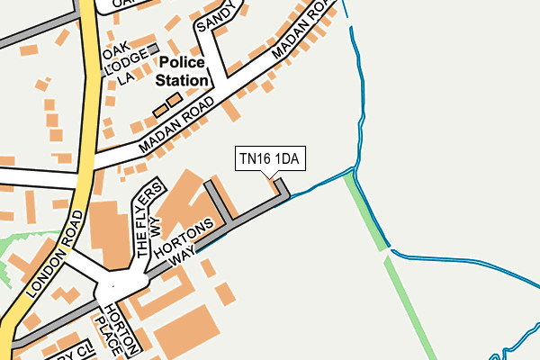 TN16 1DA map - OS OpenMap – Local (Ordnance Survey)