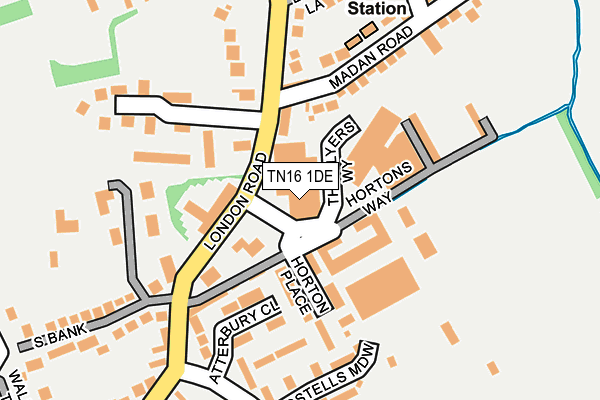 TN16 1DE map - OS OpenMap – Local (Ordnance Survey)