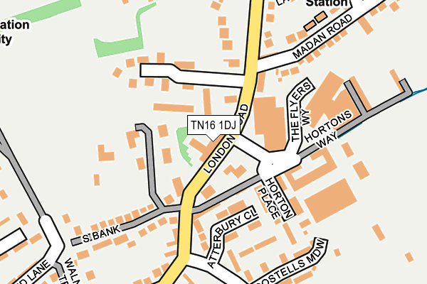 TN16 1DJ map - OS OpenMap – Local (Ordnance Survey)