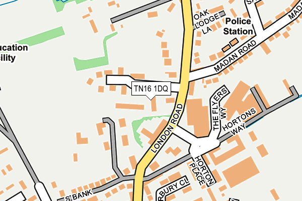 TN16 1DQ map - OS OpenMap – Local (Ordnance Survey)