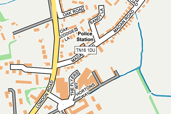 TN16 1DU map - OS OpenMap – Local (Ordnance Survey)