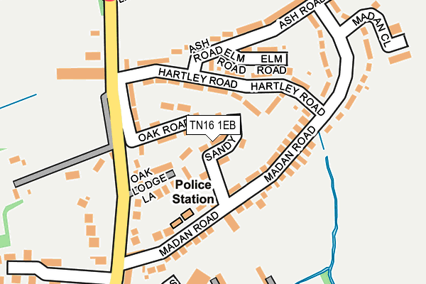 TN16 1EB map - OS OpenMap – Local (Ordnance Survey)