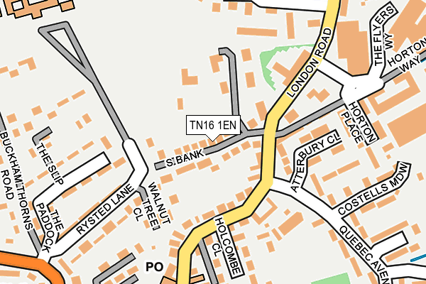 TN16 1EN map - OS OpenMap – Local (Ordnance Survey)