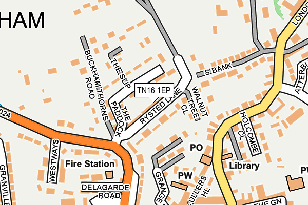 TN16 1EP map - OS OpenMap – Local (Ordnance Survey)