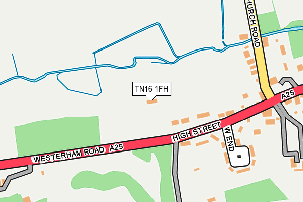 TN16 1FH map - OS OpenMap – Local (Ordnance Survey)