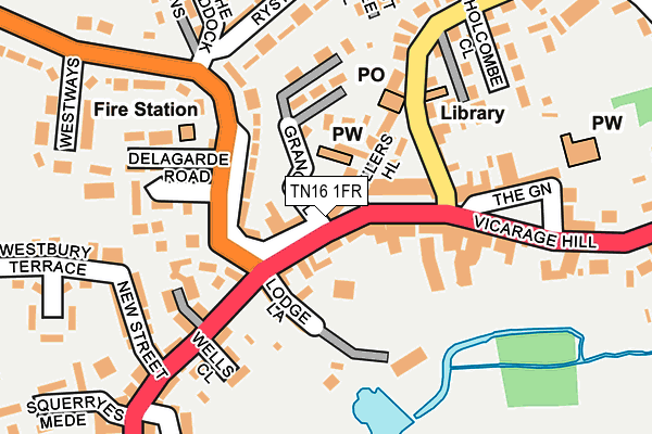 TN16 1FR map - OS OpenMap – Local (Ordnance Survey)
