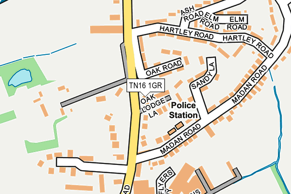 TN16 1GR map - OS OpenMap – Local (Ordnance Survey)