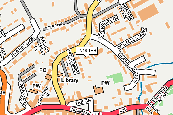 TN16 1HH map - OS OpenMap – Local (Ordnance Survey)