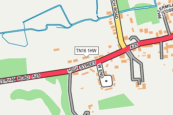TN16 1HW map - OS OpenMap – Local (Ordnance Survey)