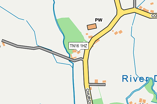 TN16 1HZ map - OS OpenMap – Local (Ordnance Survey)