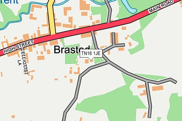Map of BRASTED MANAGEMENT LIMITED at local scale