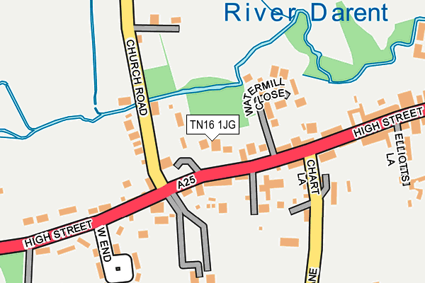 TN16 1JG map - OS OpenMap – Local (Ordnance Survey)
