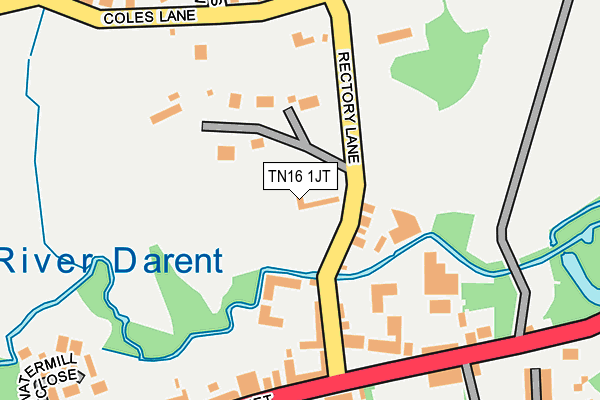 TN16 1JT map - OS OpenMap – Local (Ordnance Survey)