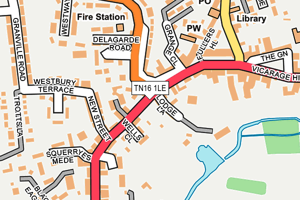 TN16 1LE map - OS OpenMap – Local (Ordnance Survey)