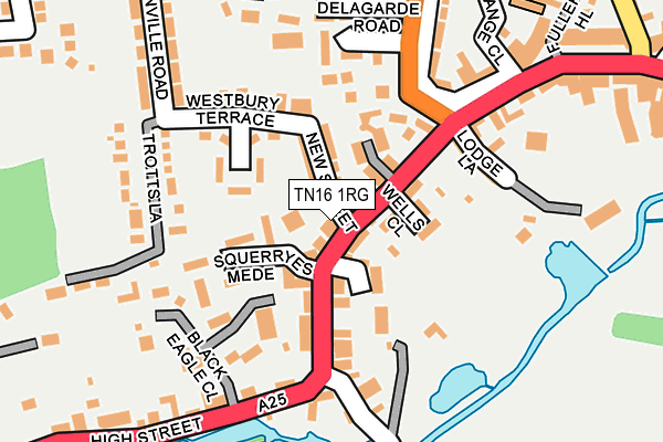 TN16 1RG map - OS OpenMap – Local (Ordnance Survey)