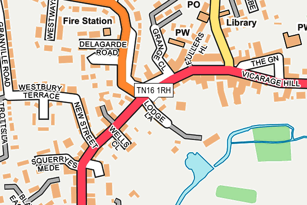 TN16 1RH map - OS OpenMap – Local (Ordnance Survey)