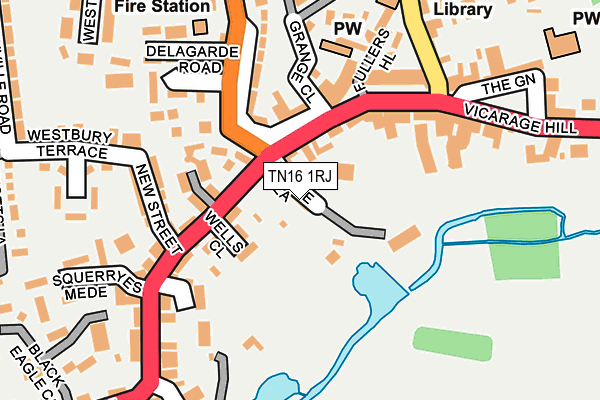 TN16 1RJ map - OS OpenMap – Local (Ordnance Survey)